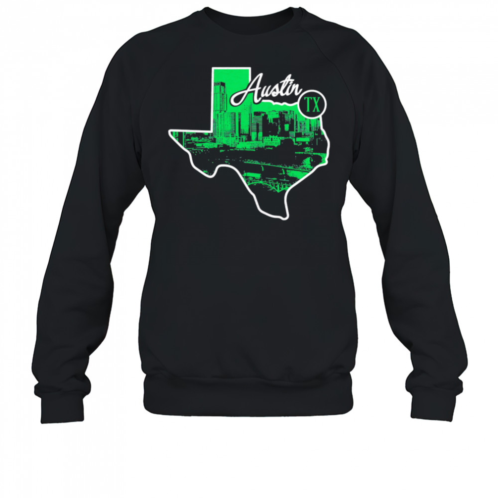 Austin State Skyline Map shirt Sweatshirt