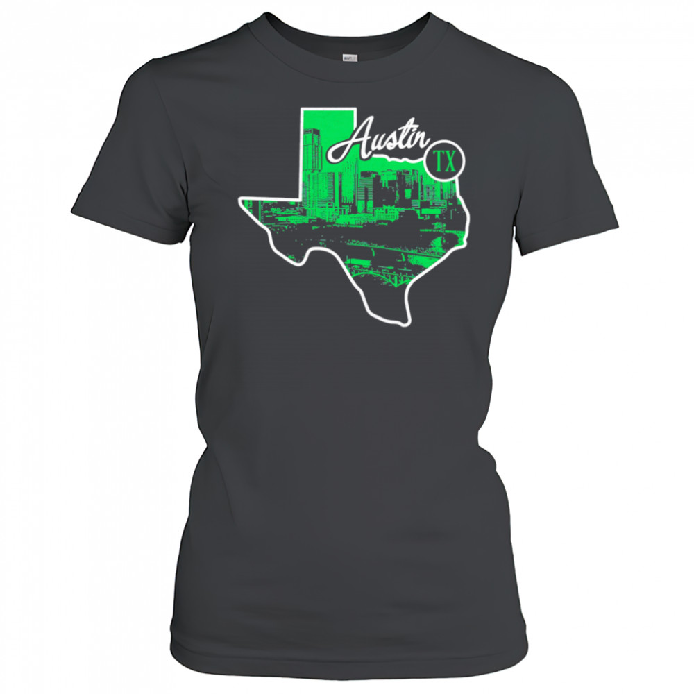 Austin State Skyline Map shirt Women's T-shirt