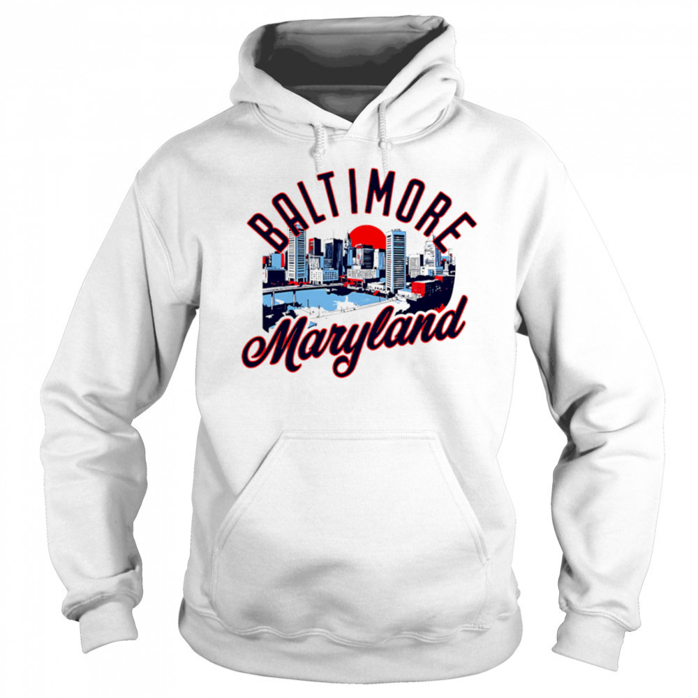 Baltimore Maryland Skyline Sunset shirt Sweatshirt