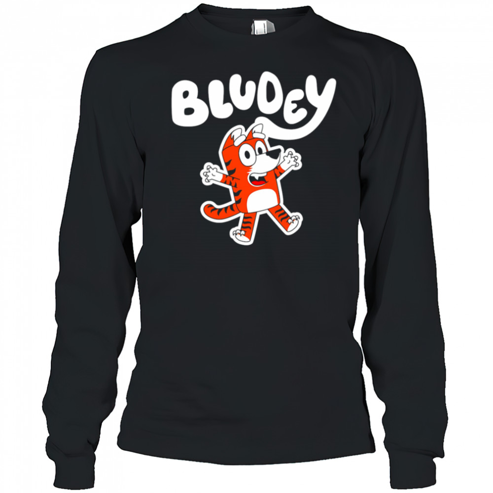 Bluey Bengals Football funny shirt Long Sleeved