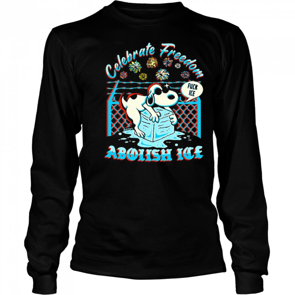 Celebrate freedom abolish ice shirt Long Sleeved