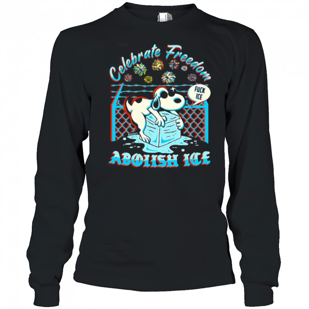Celebrate freedom abolish ice shirt Long Sleeved