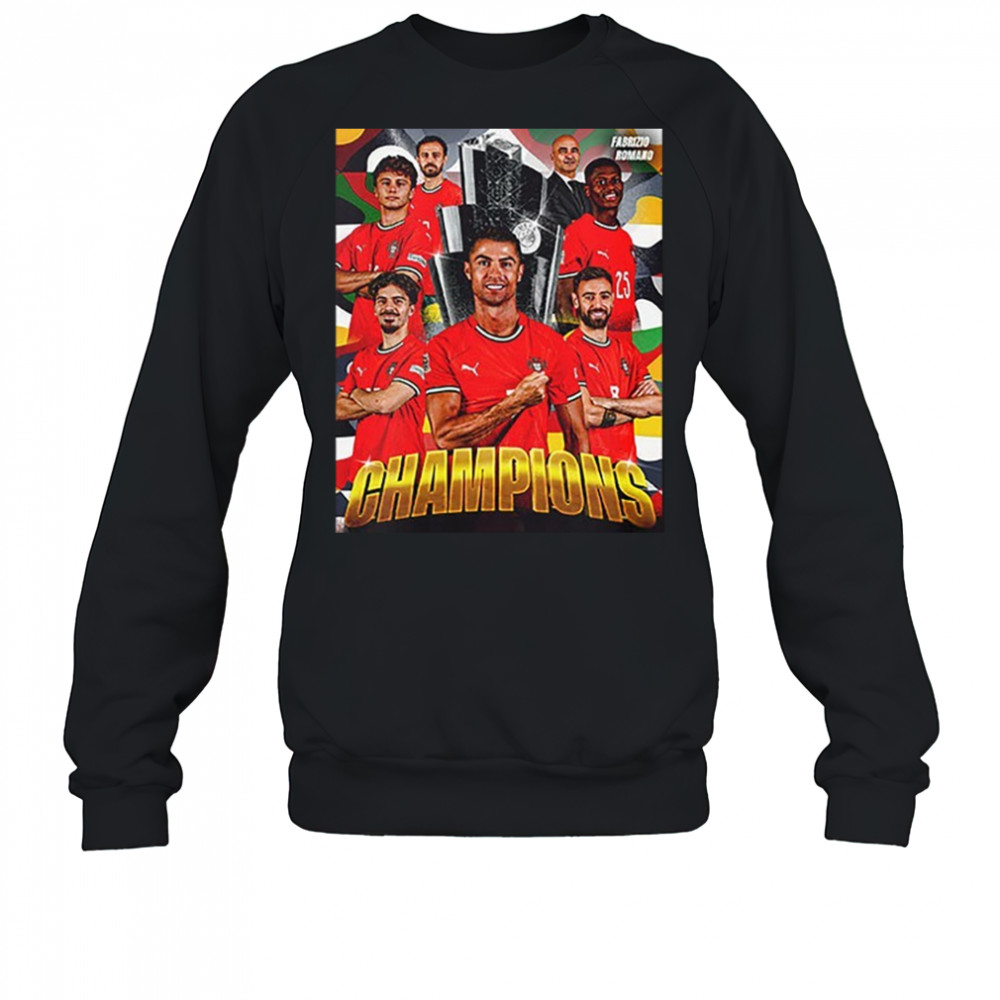 Celebrates Portugal Wins The UEFA Nations League 2025 Shirt Sweatshirt