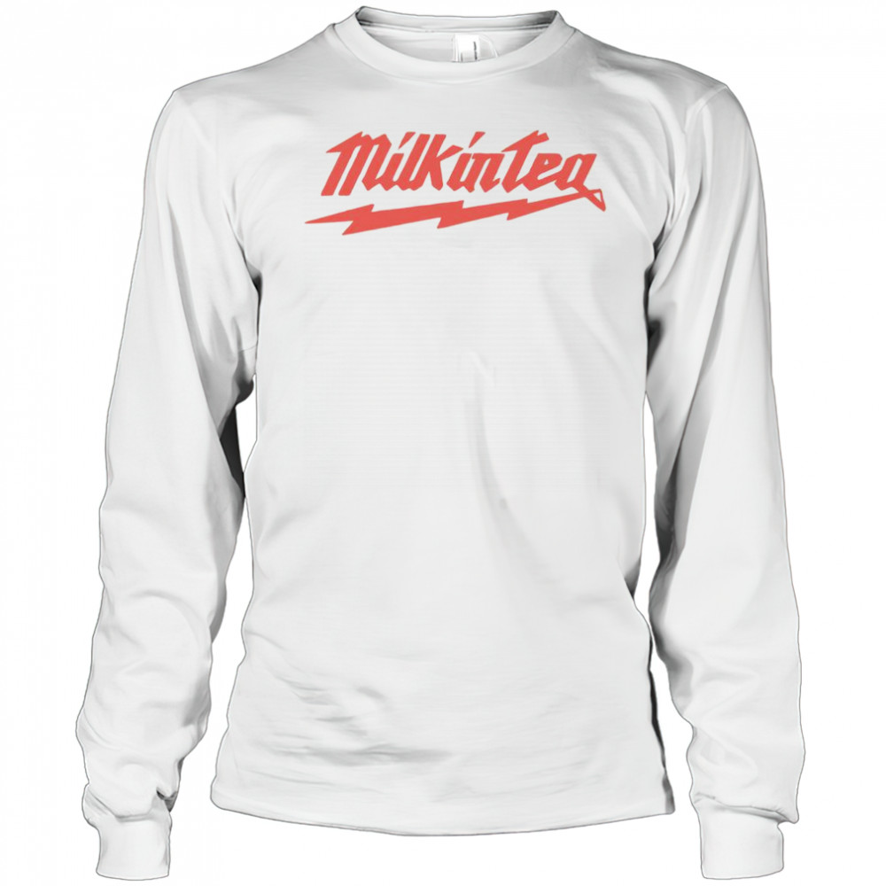 Colin Furze Milk In Tea Logo Bolt T-Shirt Long Sleeved