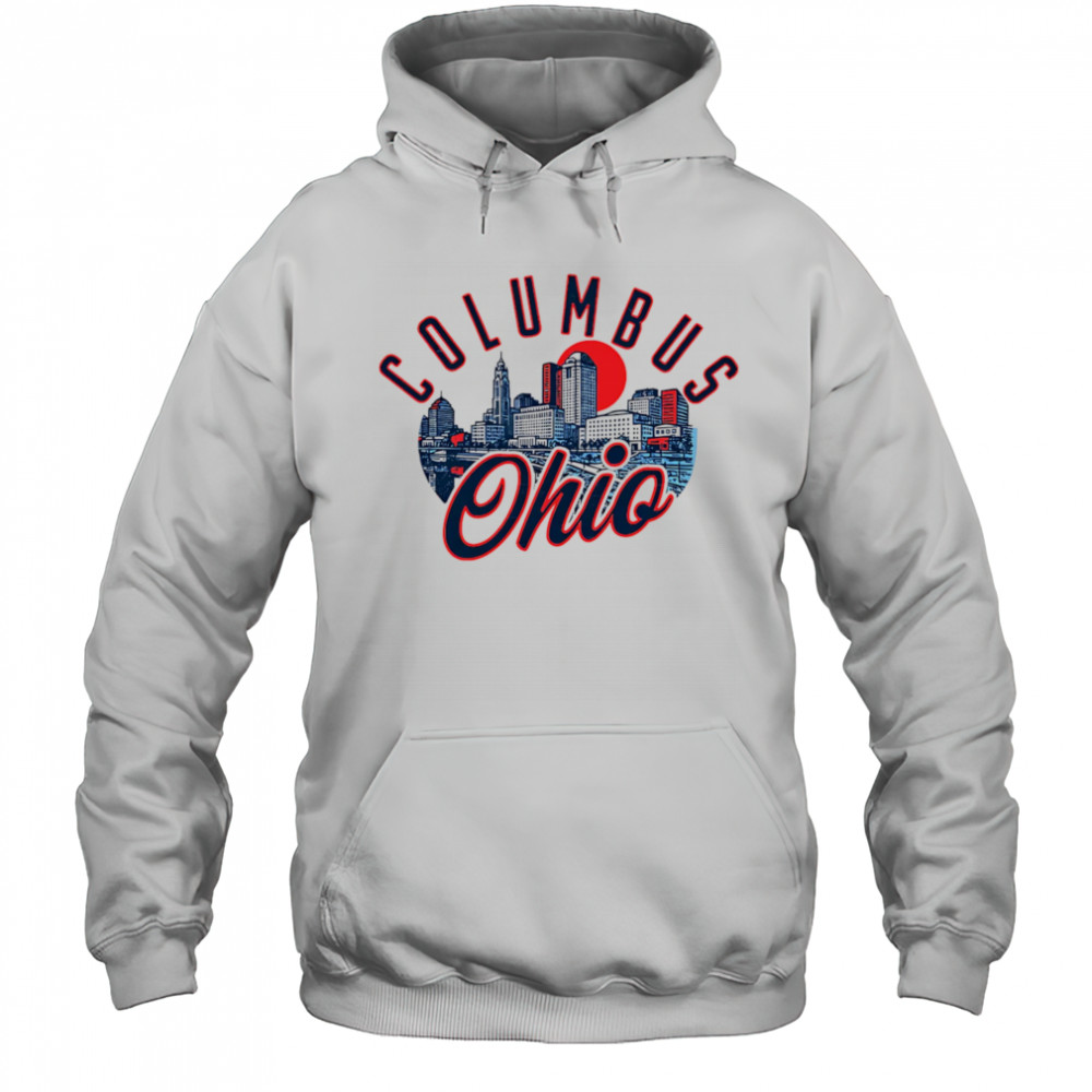 Columbus Ohio Skyline Sunset shirt Hoodie