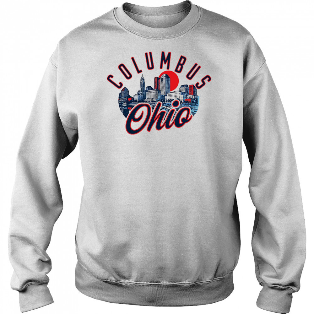 Columbus Ohio Skyline Sunset shirt Hoodie