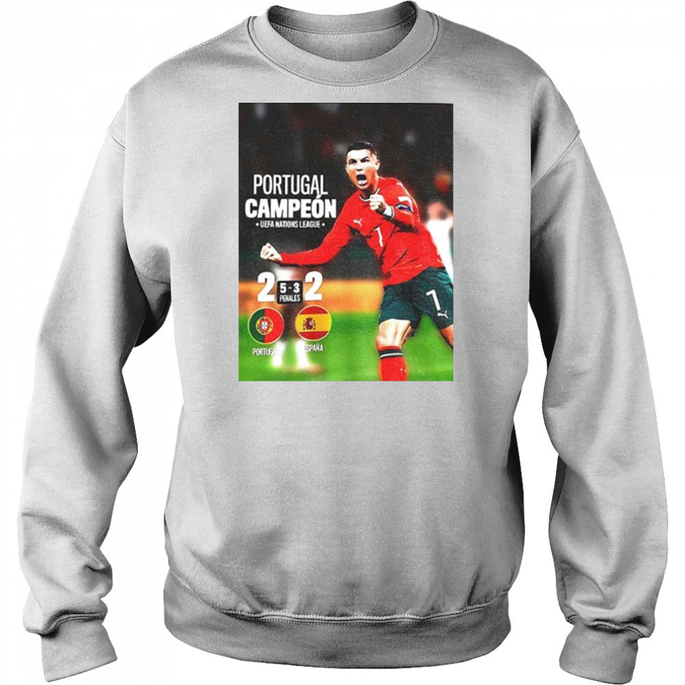 Cristiano Ronaldo Portugal Campeon UEFA Nations League Champions 2025 shirt Hoodie