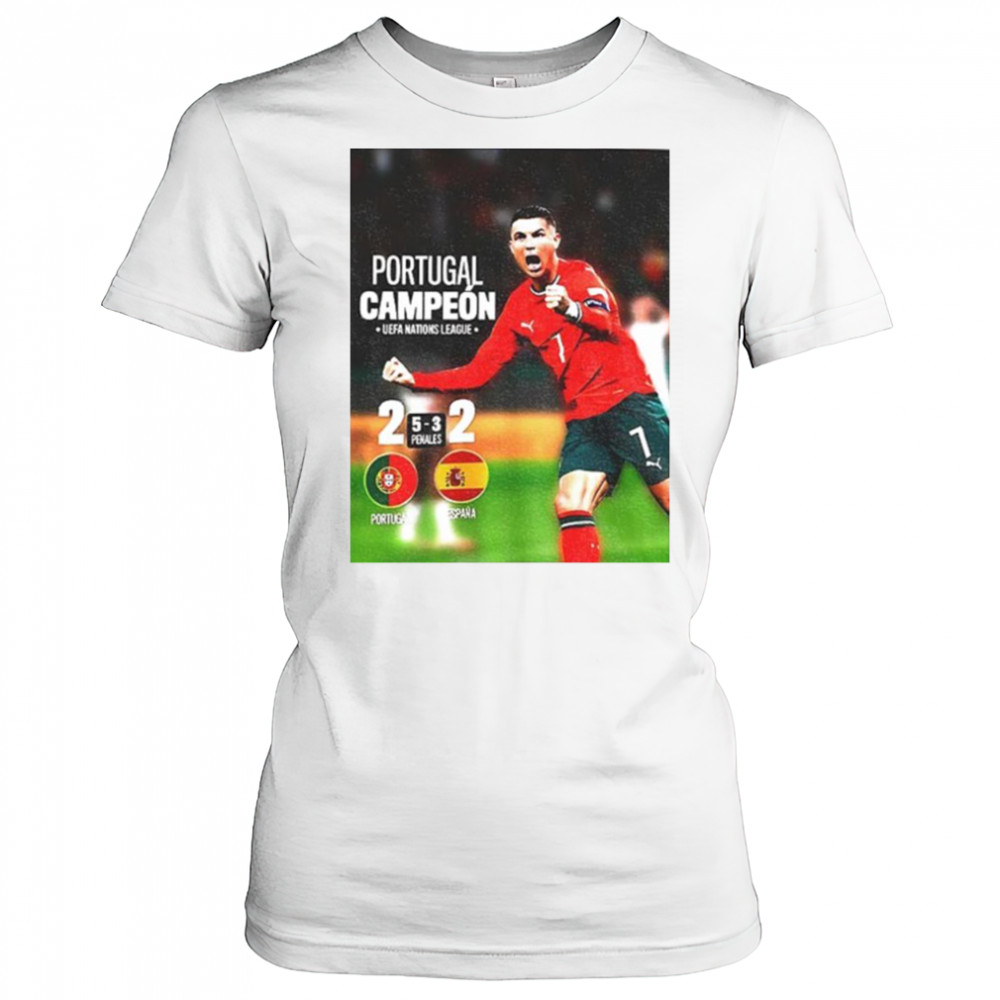 Cristiano Ronaldo Portugal Campeon UEFA Nations League Champions 2025 shirt Women's T-shirt