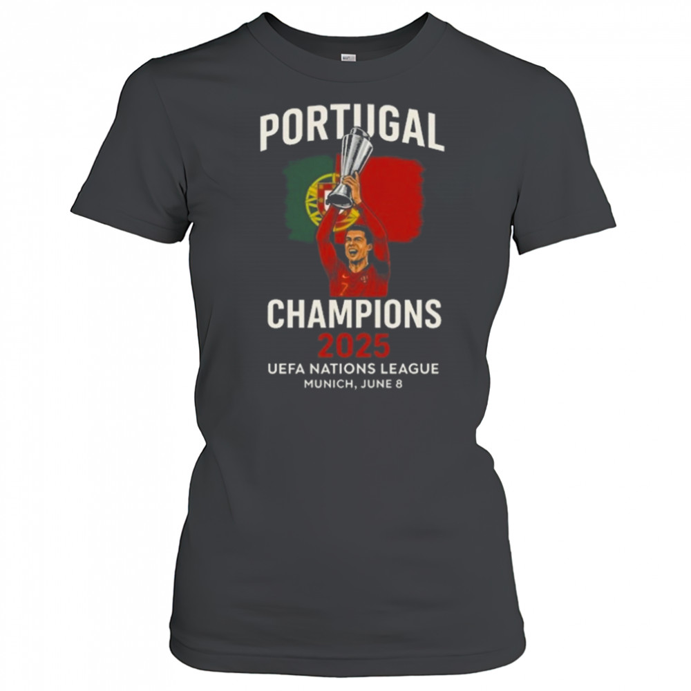 Cristiano Ronaldo Portugal Champions 2025 Nations League Victory Shirt Women's T-shirt