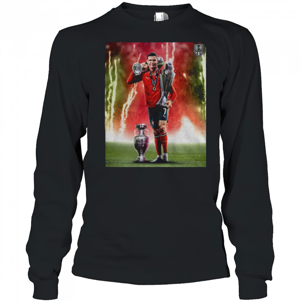 Cristiano Ronaldo Portugal Nations League Champions Trophy 2025 shirt Long Sleeved