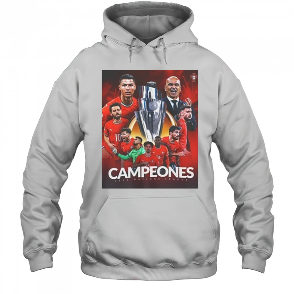 Cristiano Ronaldo Portugal Uefa Nations League 2025 Shirt Hoodie