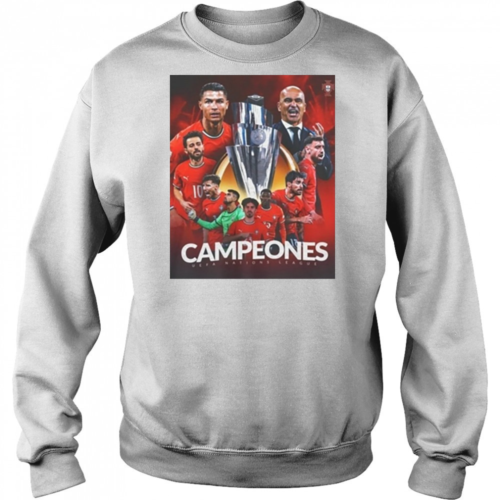 Cristiano Ronaldo Portugal Uefa Nations League 2025 Shirt Hoodie