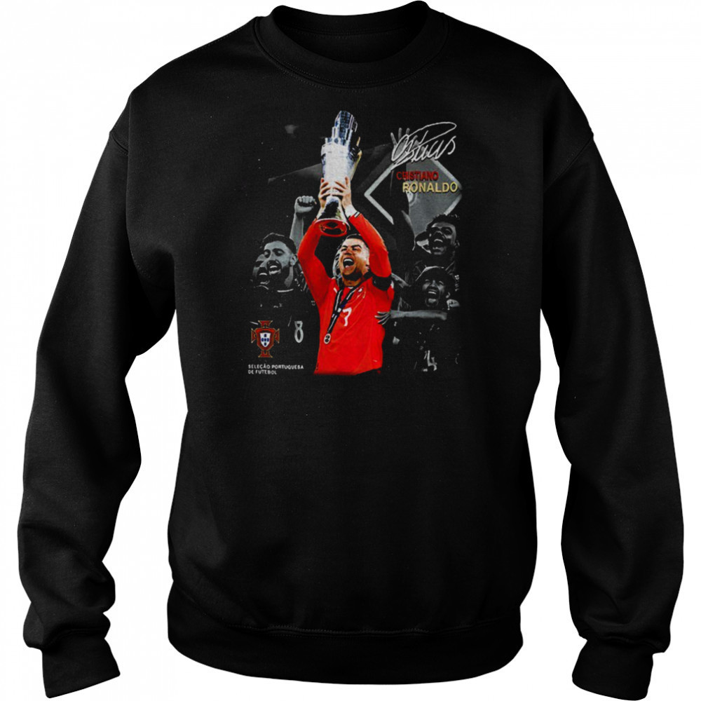 Cristiano Ronaldo Seleção Portuguesa De Futebol UEFA Nations League 2025 signature shirt Hoodie