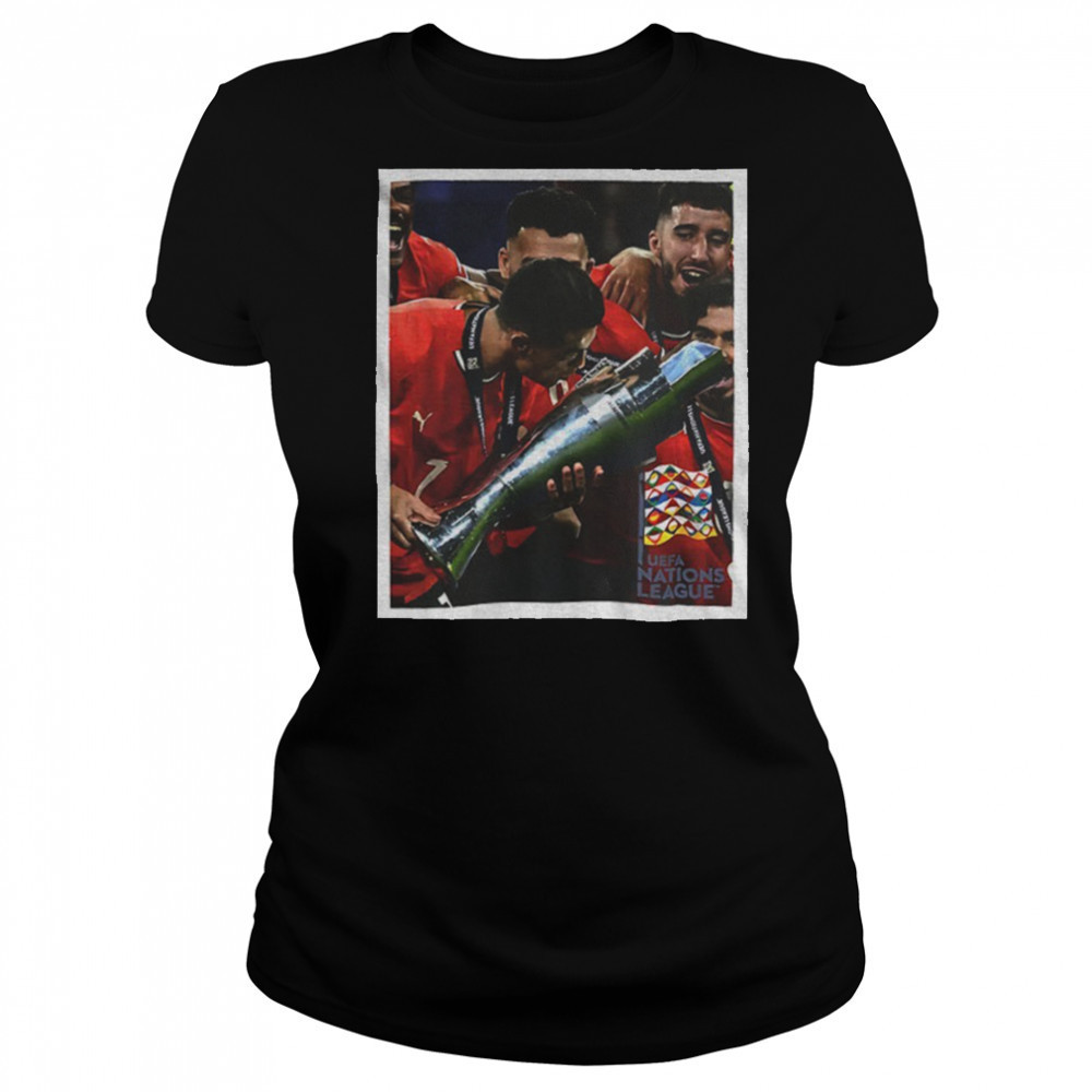 Cristiano Ronaldo UEFA Nations League Champions Victory shirt Women's T-shirt