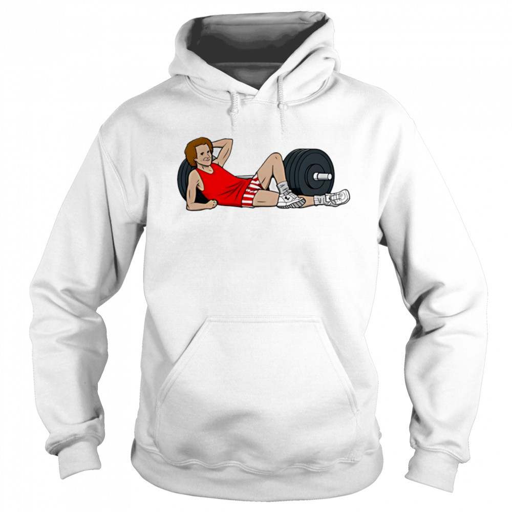 Dadman walking wearing richard simmons gym shirt Sweatshirt