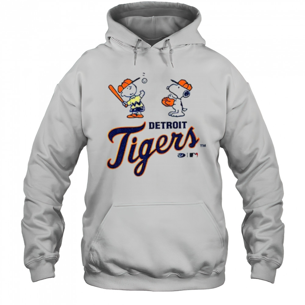 Detroit Tigers baseball Peanuts Snoopy shirt Hoodie