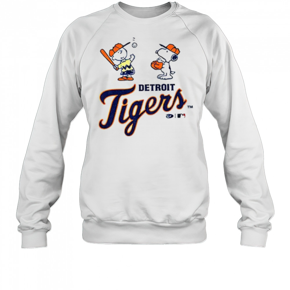 Detroit Tigers baseball Peanuts Snoopy shirt Sweatshirt