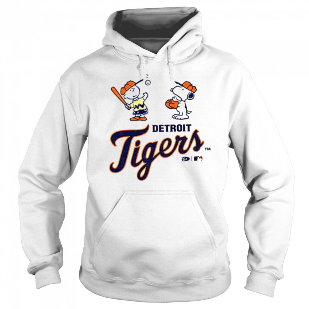 Detroit Tigers baseball Peanuts Snoopy shirt Sweatshirt