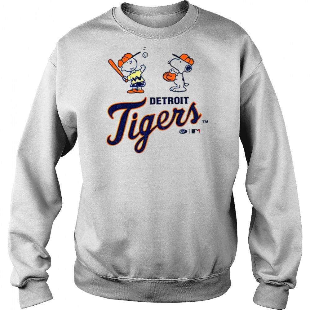 Detroit Tigers baseball Peanuts Snoopy shirt Hoodie