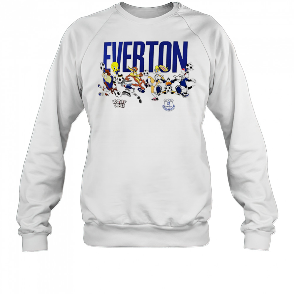 Everton Football Looney Tunes Multi Character shirt Sweatshirt