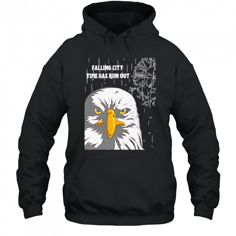 Falling city time has run out shirt Hoodie