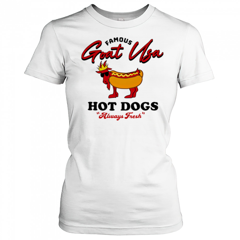 Famous Goat Usa Hot Dogs shirt Women's T-shirt