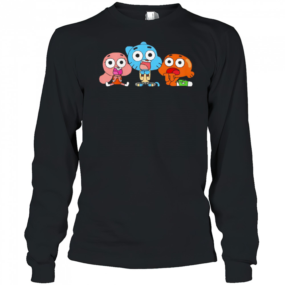 Gumball Darwin Anais cartoon shirt Long Sleeved