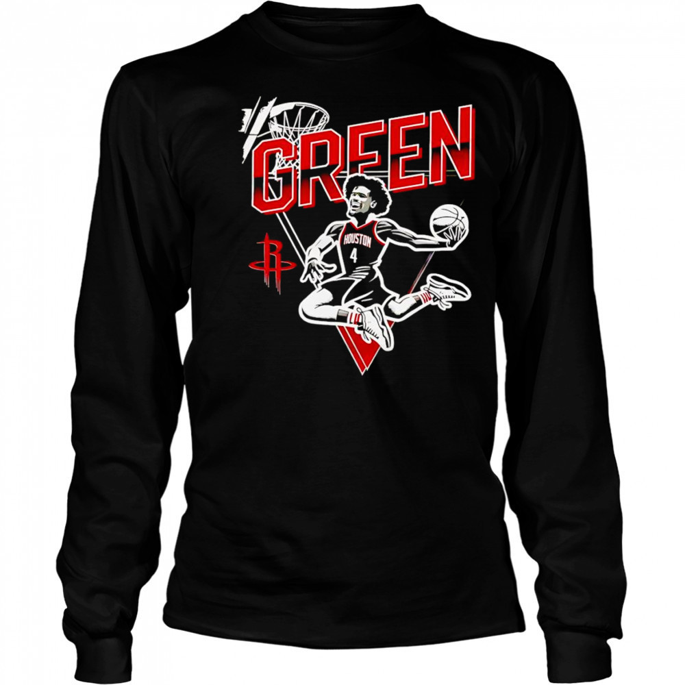 Houston Rockets Jalen Green dunk shirt Long Sleeved