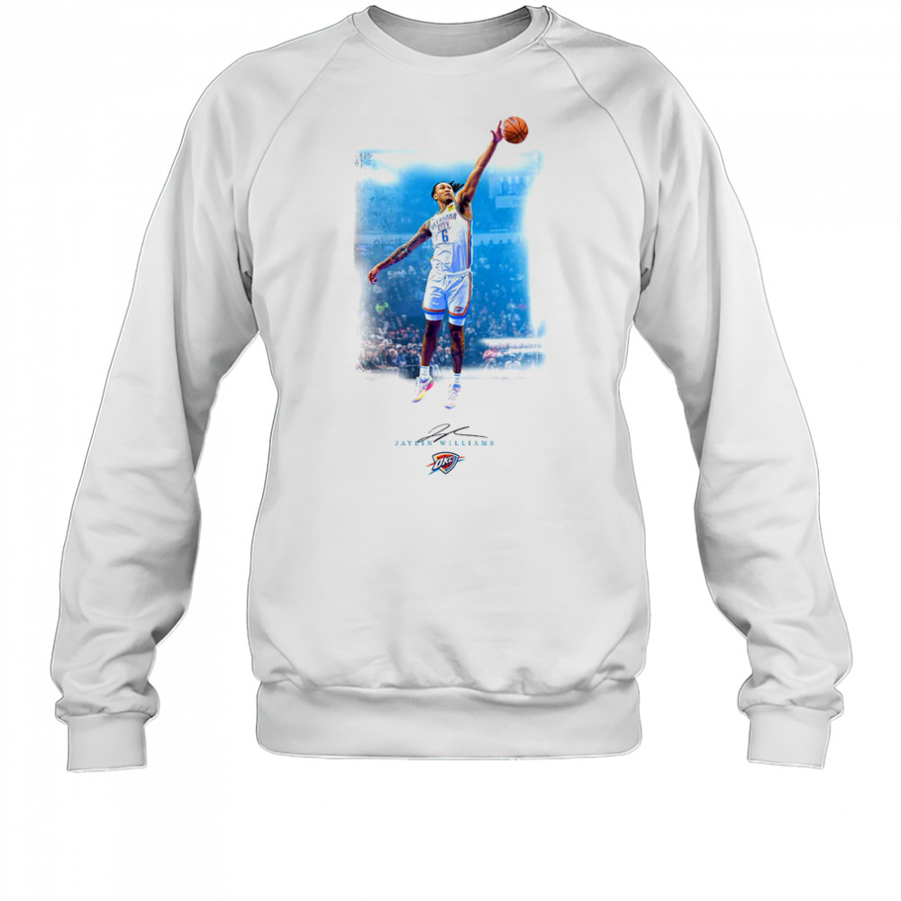 Jaylin Williams Oklahoma City Knicks basketball signature shirt Sweatshirt