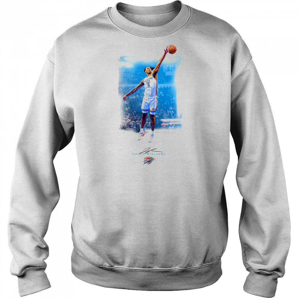 Jaylin Williams Oklahoma City Knicks basketball signature shirt Hoodie