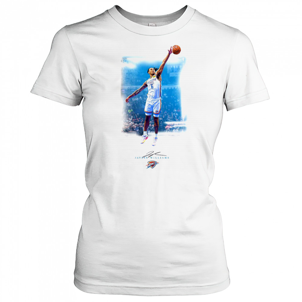 Jaylin Williams Oklahoma City Knicks basketball signature shirt Women's T-shirt