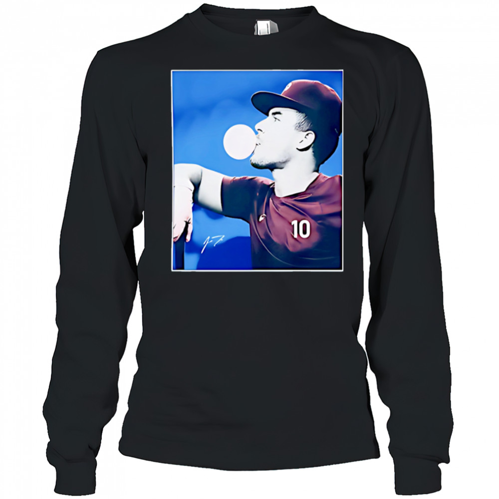JT Philadelphia Baseball blow bubbles shirt Long Sleeved