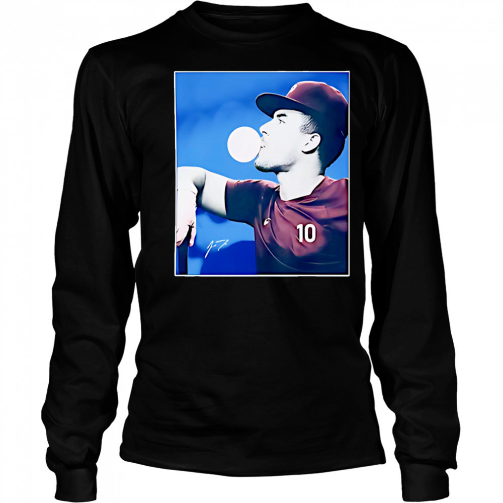 JT Philadelphia Baseball blow bubbles shirt Long Sleeved