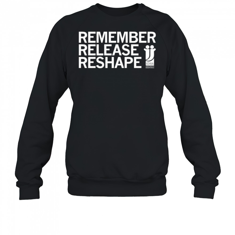 Juneteenth Remember Release Reshape shirt Sweatshirt