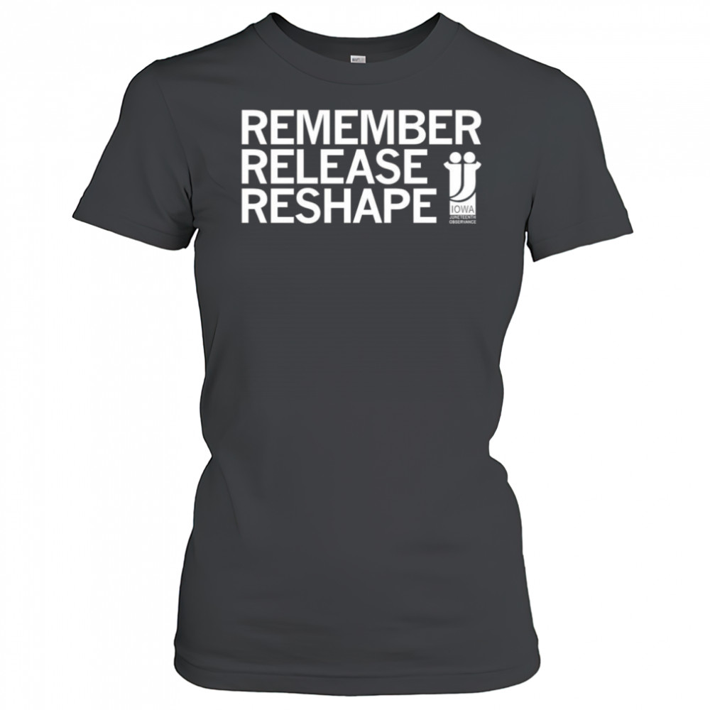 Juneteenth Remember Release Reshape shirt Women's T-shirt