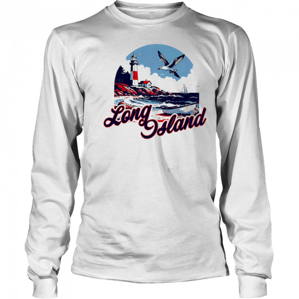 Long Island Skyline sunset shirt Long Sleeved