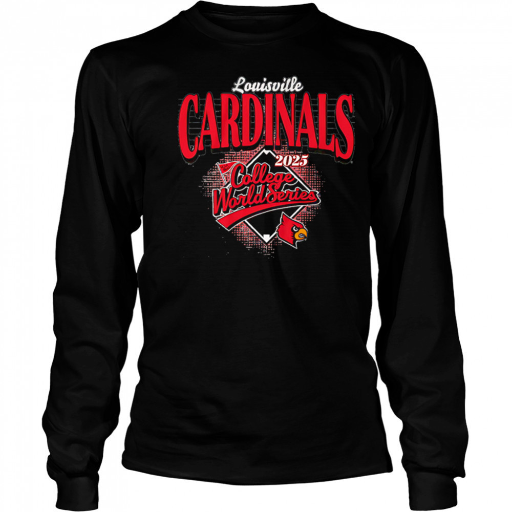 Louisville Cardinals Baseball Baseball 2025 College World Series shirt Long Sleeved