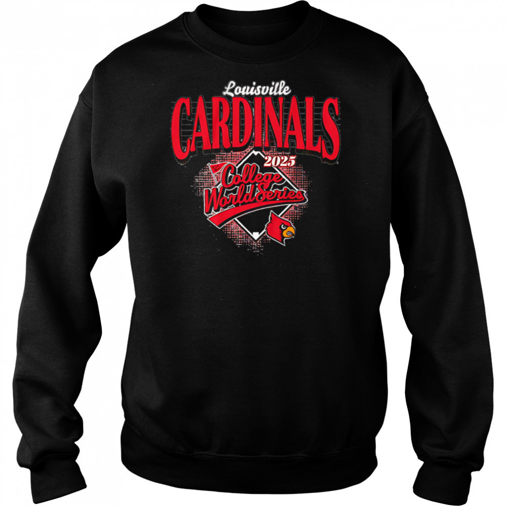 Louisville Cardinals Baseball Baseball 2025 College World Series shirt Hoodie