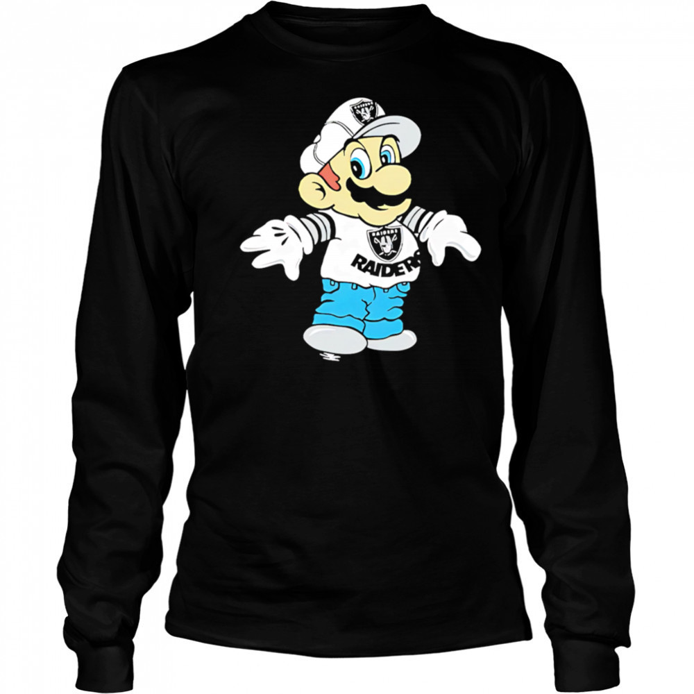 Mario Las Vegas Raiders shirt Long Sleeved