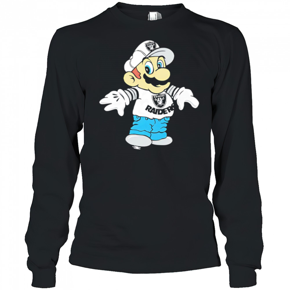 Mario Las Vegas Raiders shirt Long Sleeved
