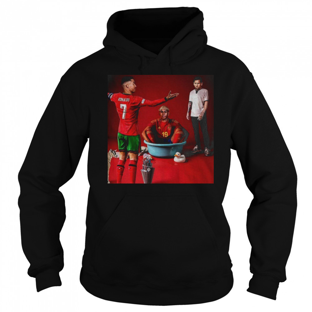 Messi vs Cristiano Ronaldo vs Lamine Yamal UEFA Champions League shirt Sweatshirt