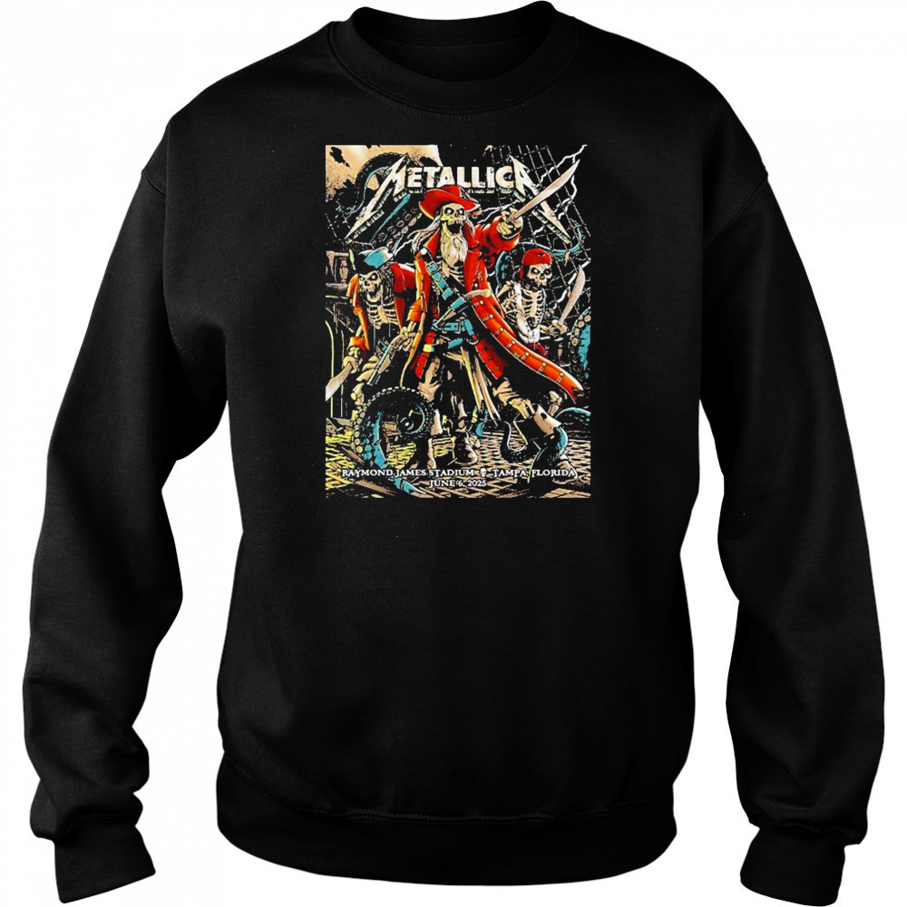 Metallica Tampa Florida Two Night Poster M72 Tampa By Andrew Cremeans At Raymond James Stadium On June 6 And 8 2025 shirt Hoodie