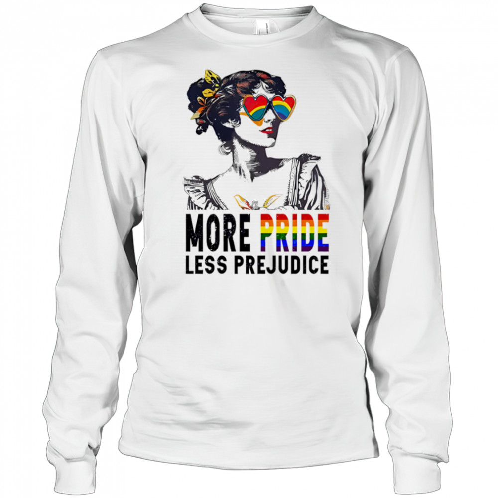 More pride less prejudice vintage shirt Long Sleeved