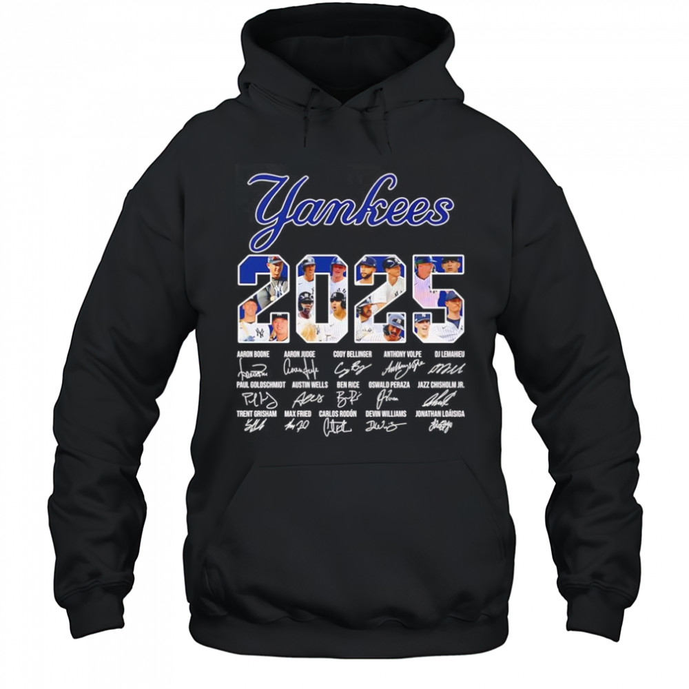 New York Yankees 2025 signature shirt Hoodie