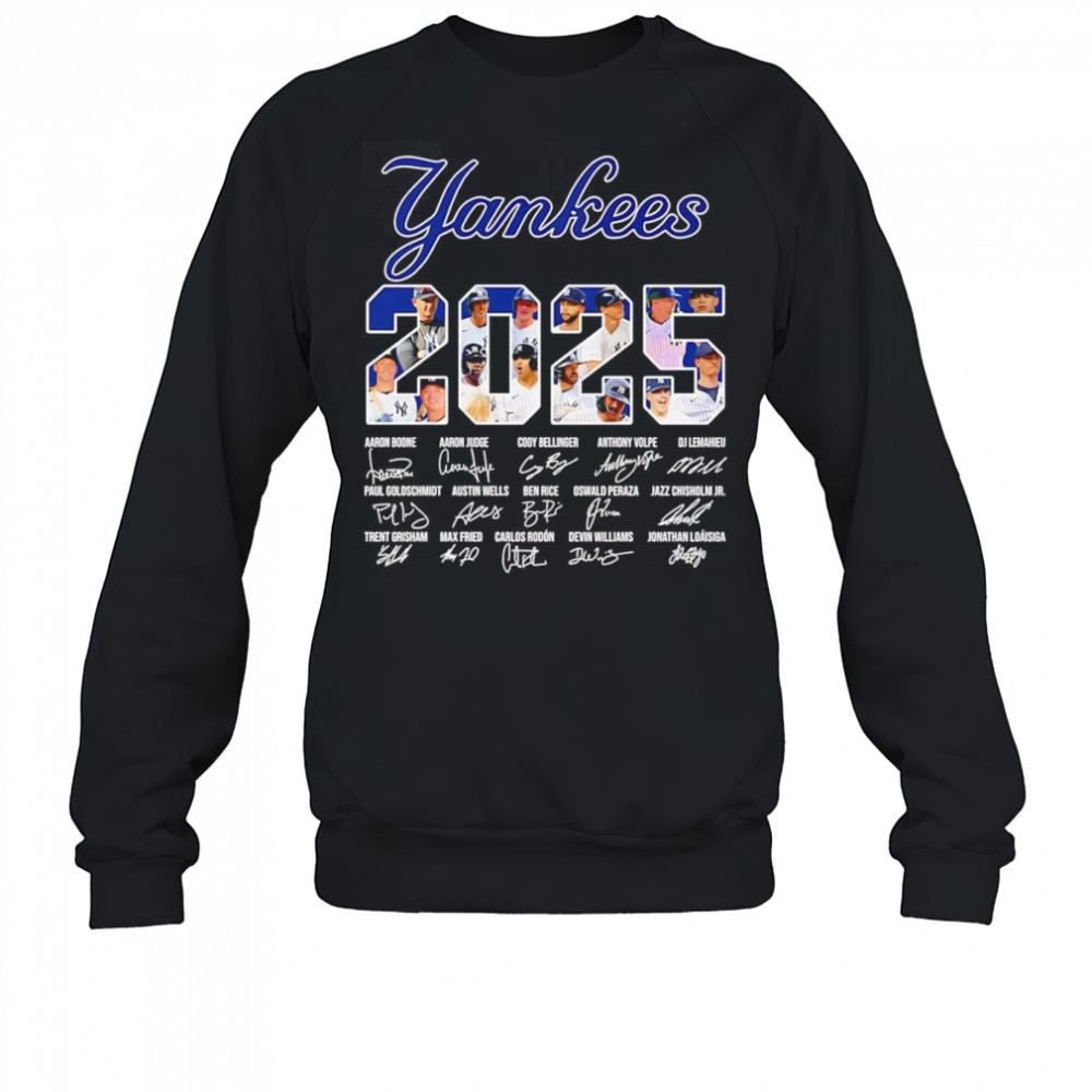 New York Yankees 2025 signature shirt Sweatshirt