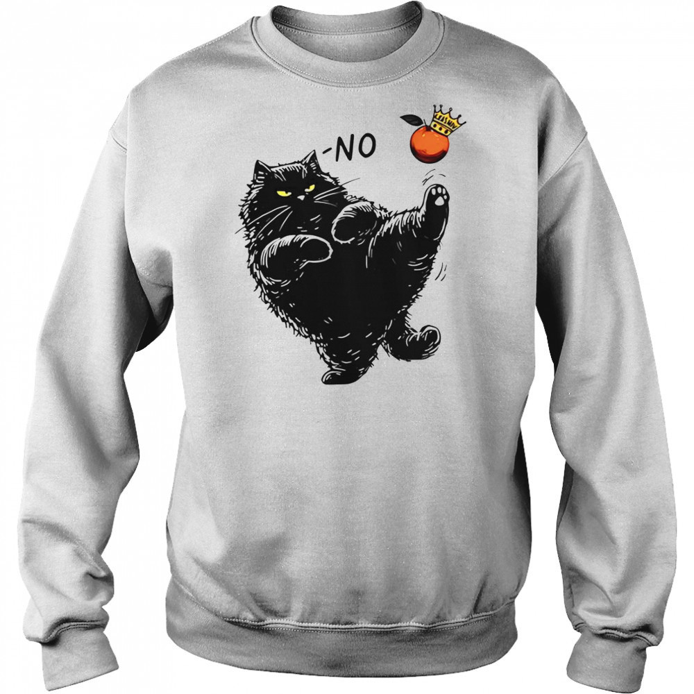 No Kings In America Black Cat Orange King T-Shirt Hoodie