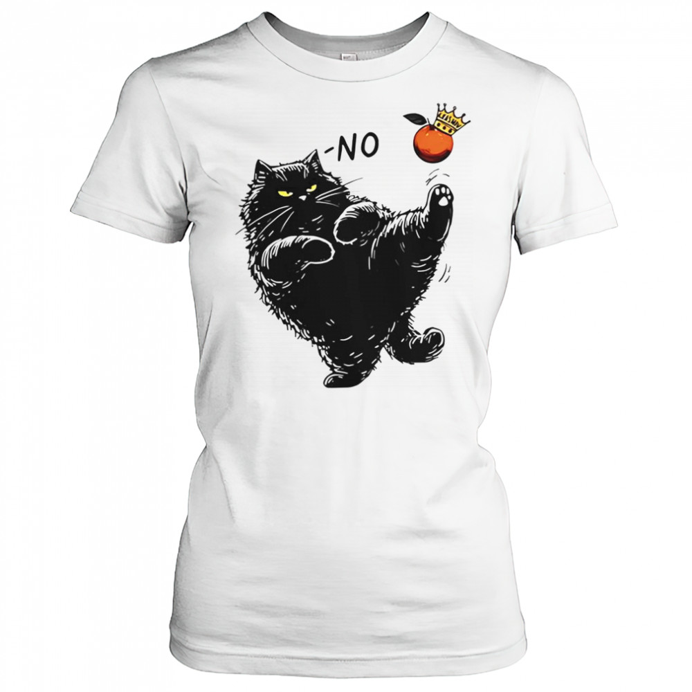 No Kings In America Black Cat Orange King T-Shirt Women's T-shirt