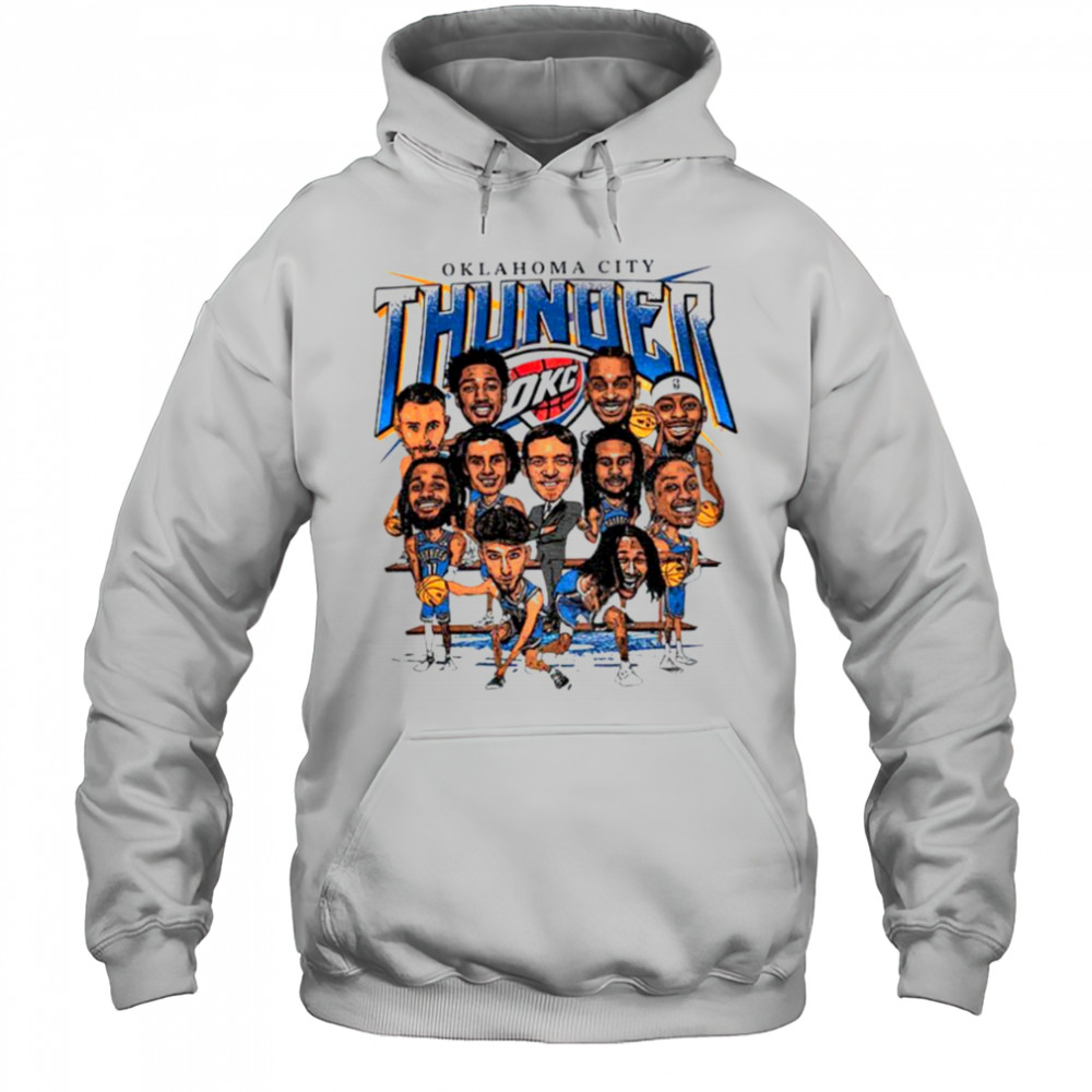 Oklahoma City Thunder OKC team caricature shirt Hoodie
