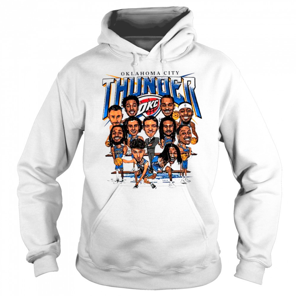 Oklahoma City Thunder OKC team caricature shirt Sweatshirt