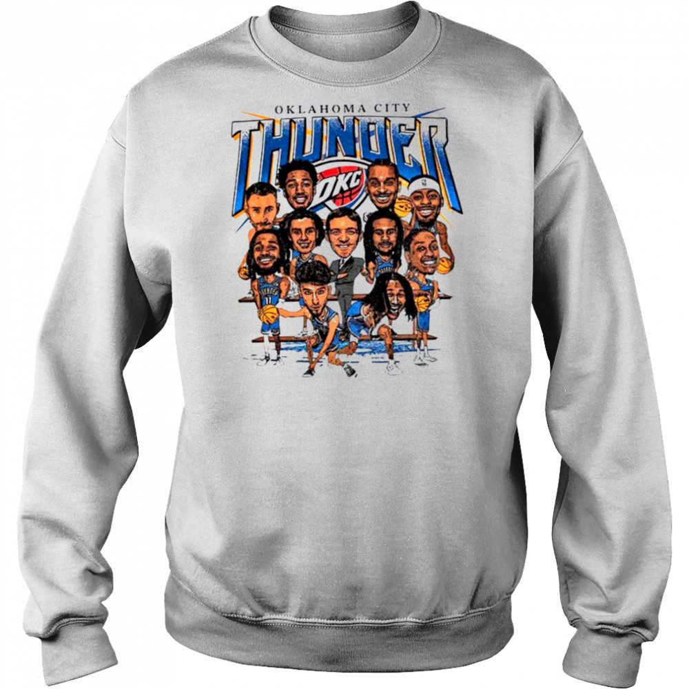 Oklahoma City Thunder OKC team caricature shirt Hoodie